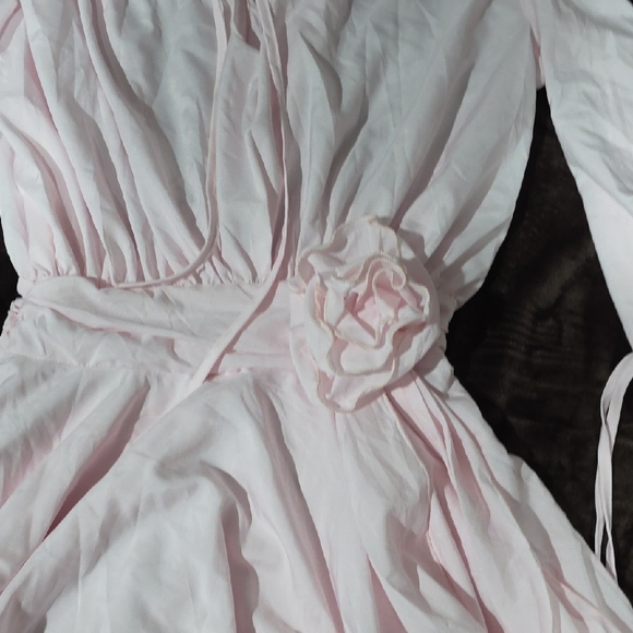 Chic Long Sleeve Pink Dress - Picture 4 of 6